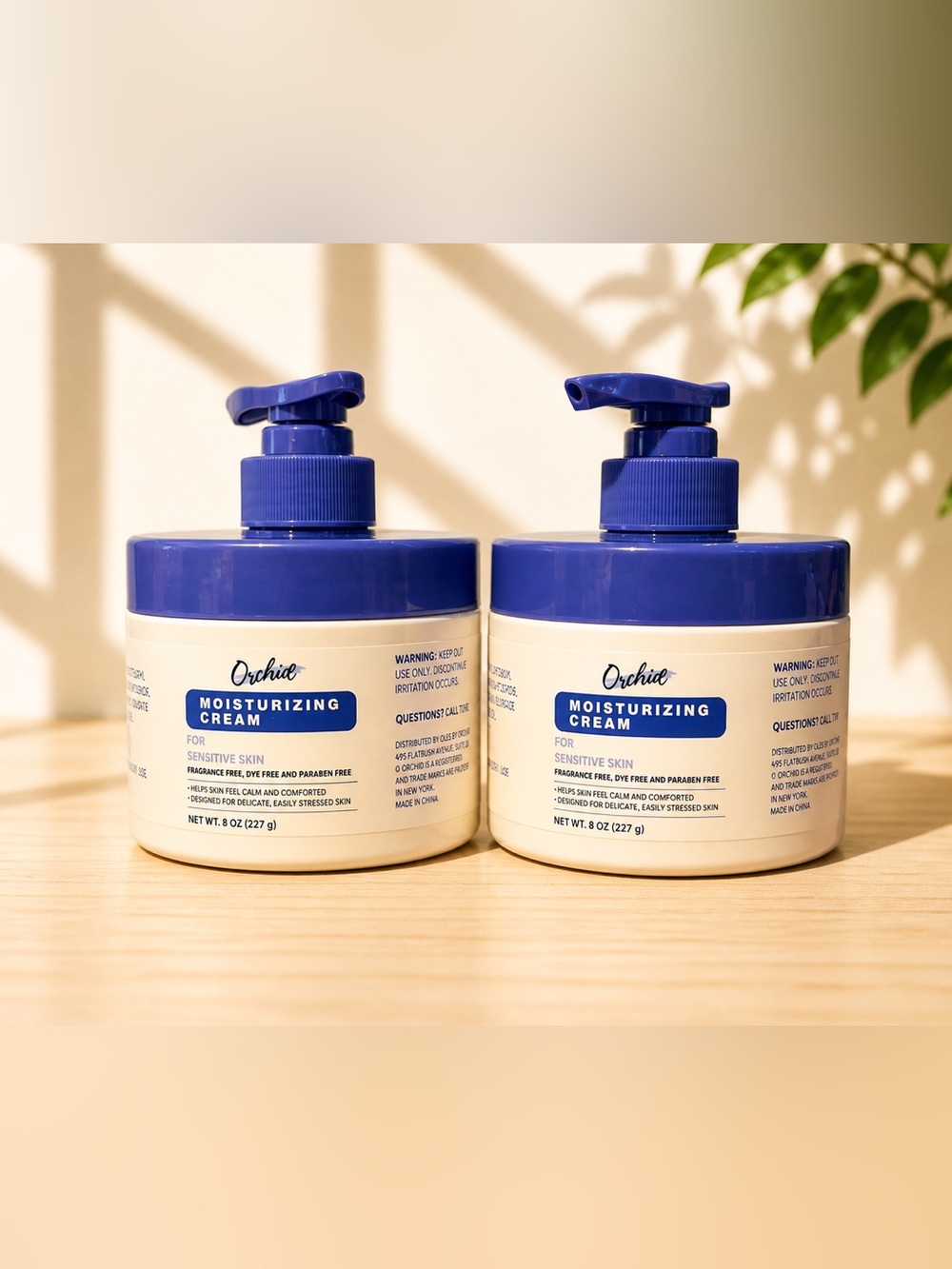 Orchid Moisturizing Cream Duo Sensitive Skin 2 Pack New